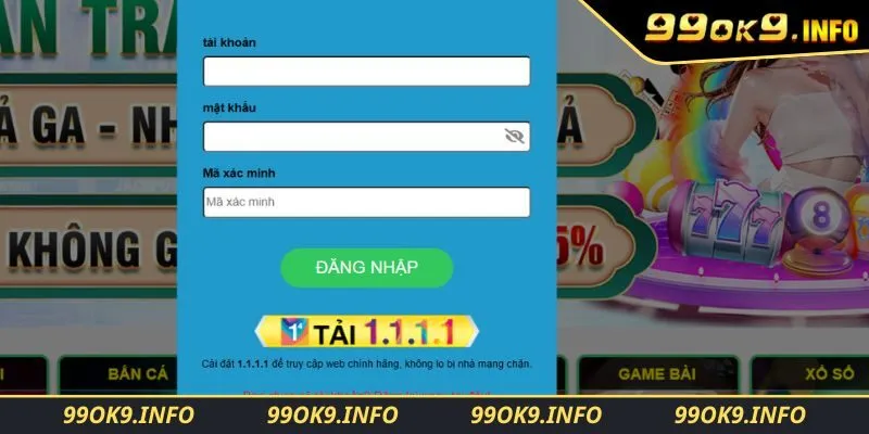 Hoàn tất đăng nhập 99OK